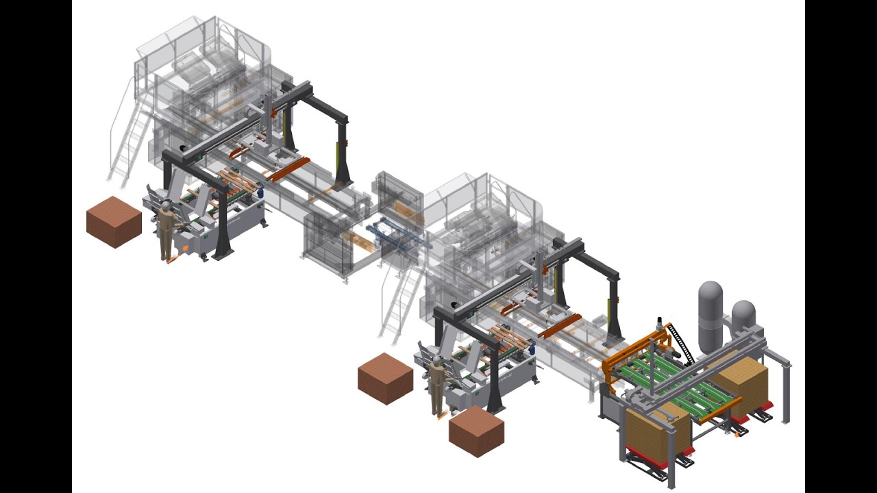 SF1000 full automatic pallet production line 5 pallets/min