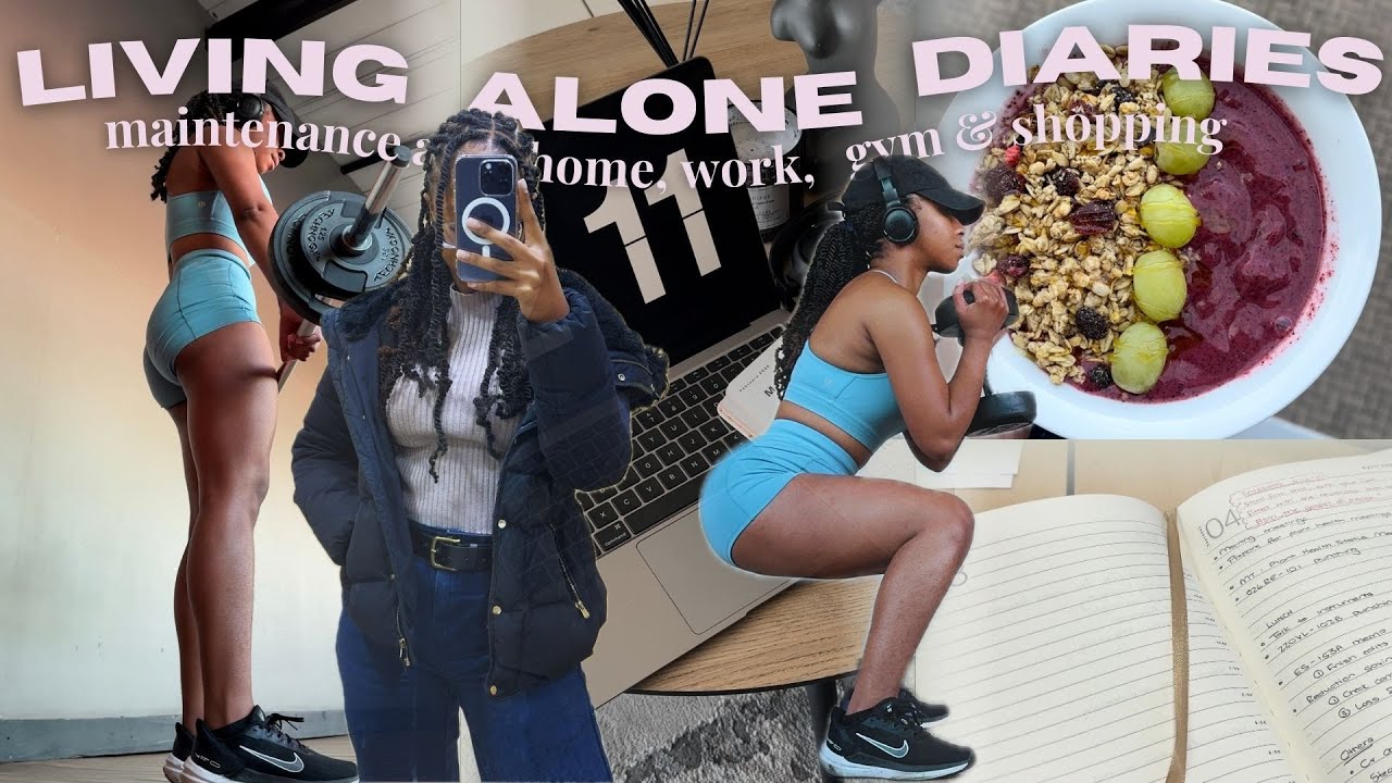 Living Alone Diaries | maintenance from home, work, gym & shopping