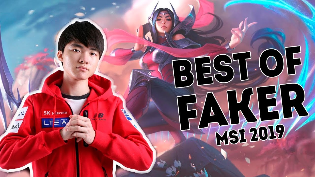 Melhores jogadas Faker MSI 2019 - Best of Faker Skt1