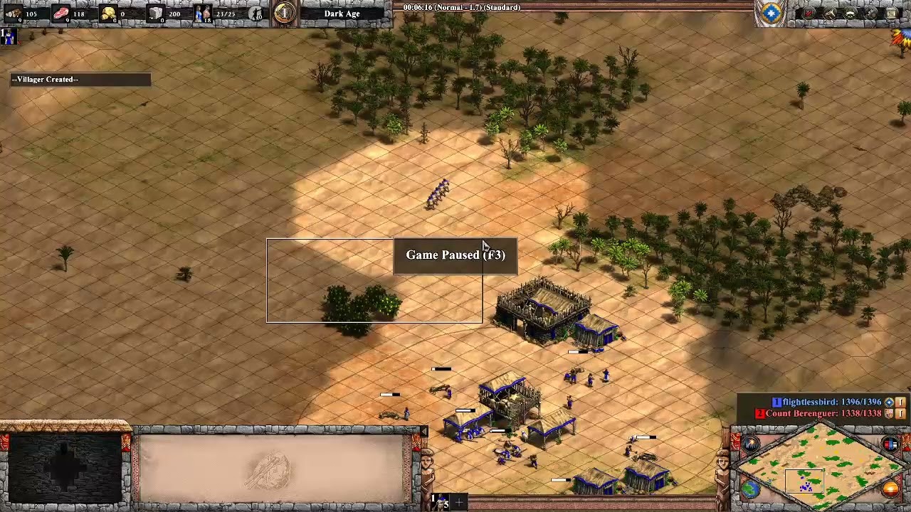 Instant Mass Drush Militia/Champi any civ!