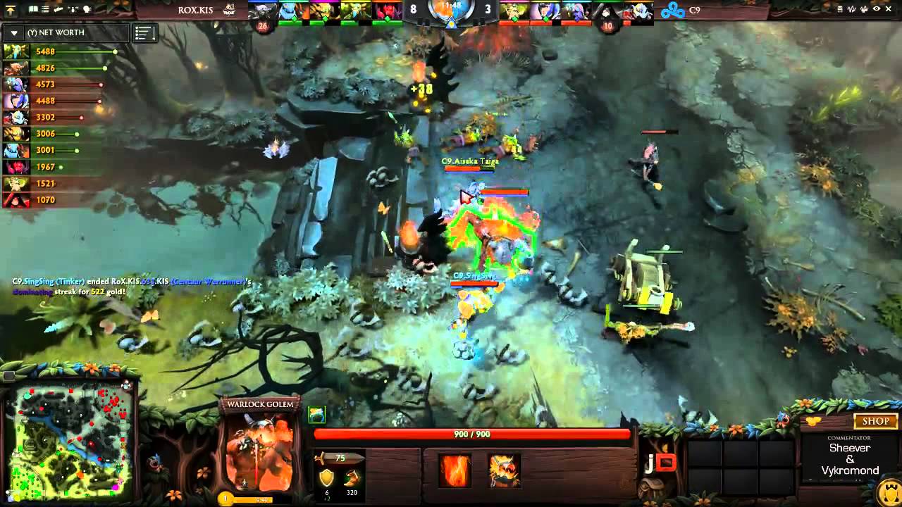 Cloud9 vs Rox.KIS Game 1 - joinDOTA League EU Semifinals  - Sheever & Vykromond