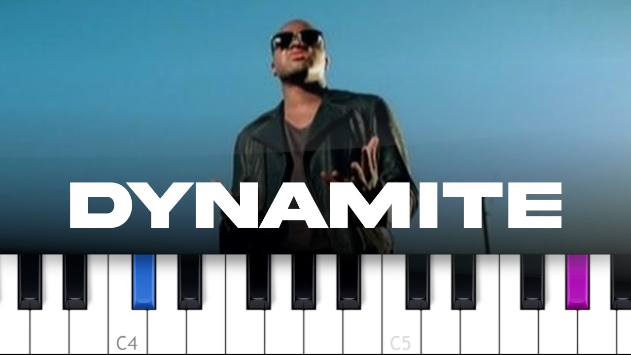 Taio Cruz - Dynamite (piano tutorial)