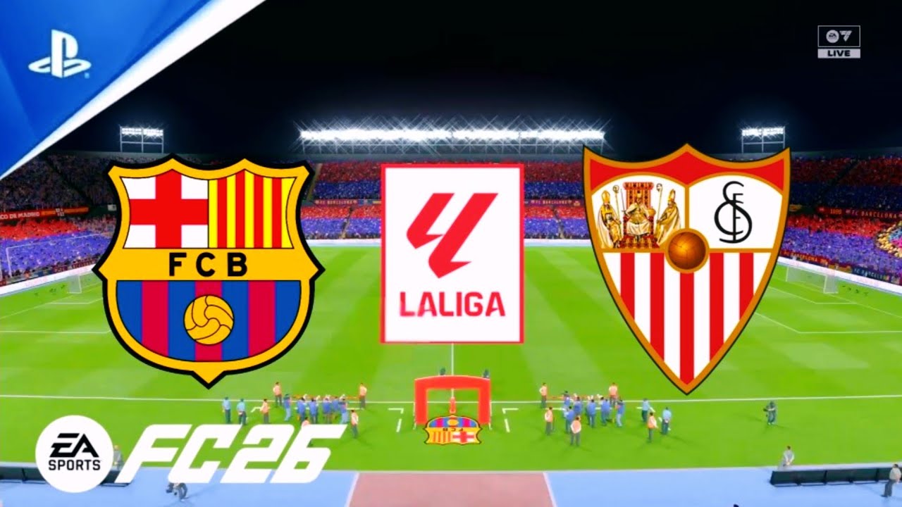 Barcelona vs Sevilla la liga FC 26