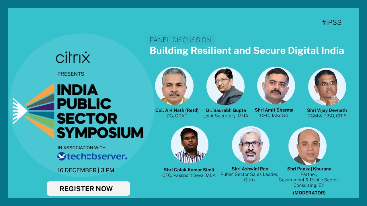 India Public Sector Symposium | Citrix and Tech Observer Magazine