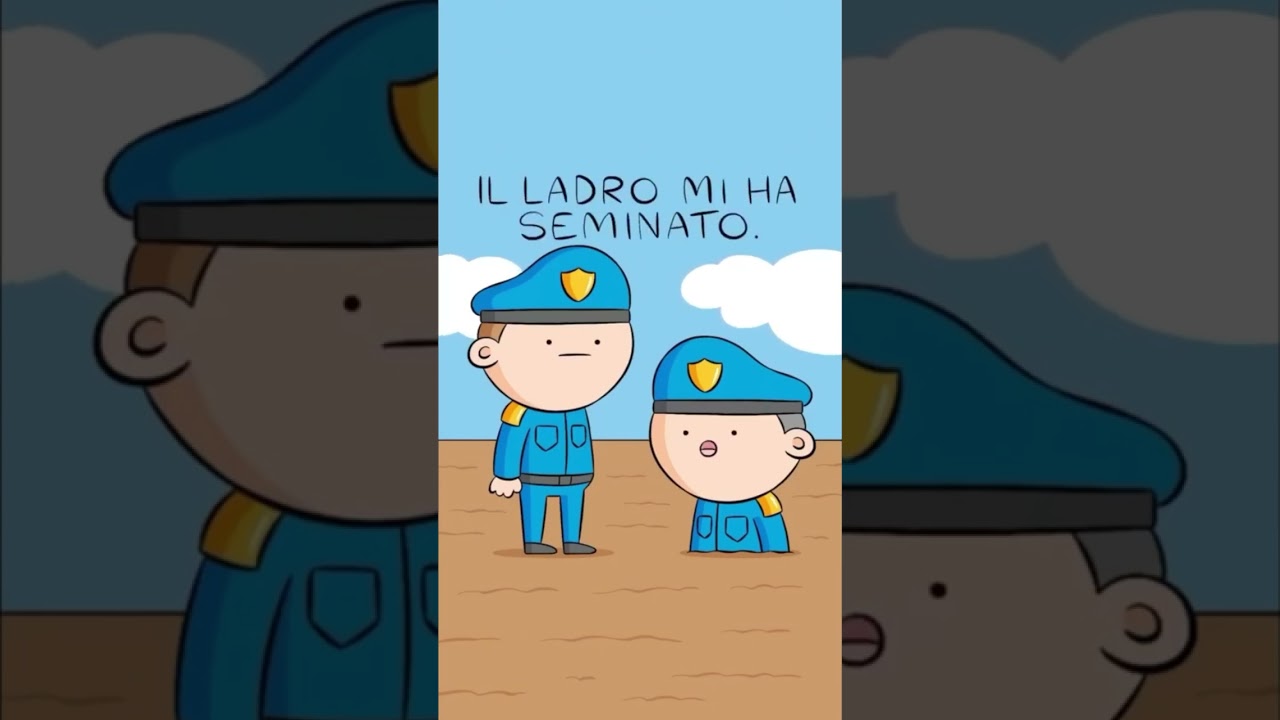 Povero Poliziotto&hellip;#battutesquallide di PeraToons #barzellette #divertente #tiktok #shorts