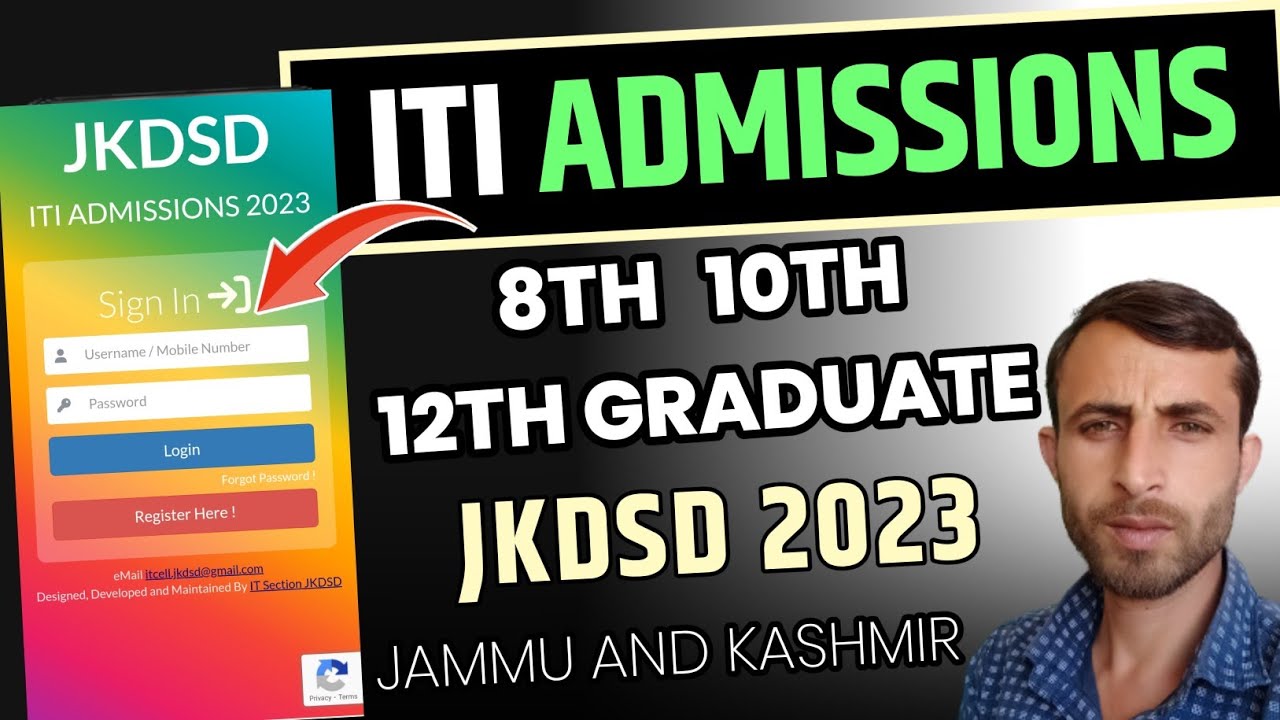 How to submit online ITI admission form 2023 Jammu and Kashmir  | JKDSD | step by step process |