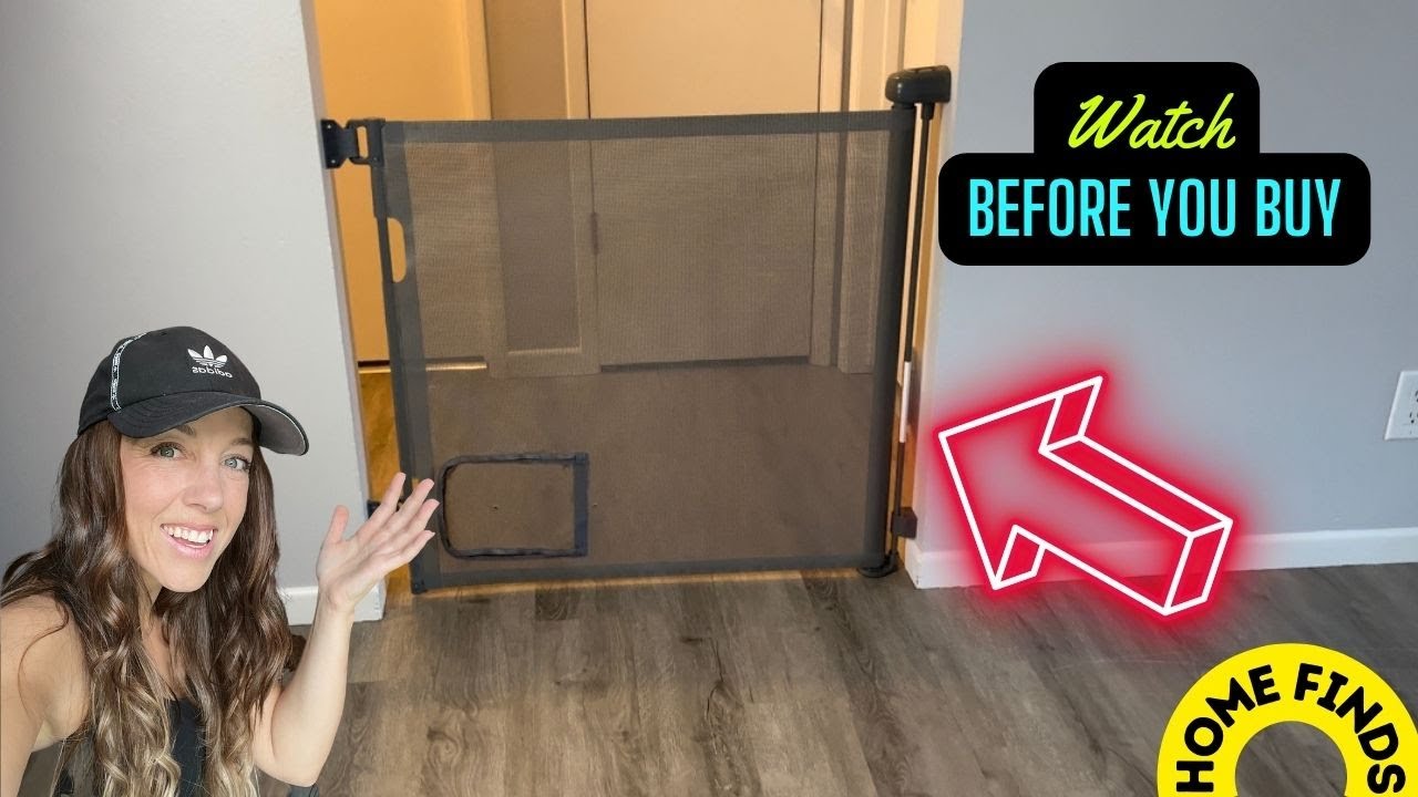 Retractable baby gate installation demo! (link in description)