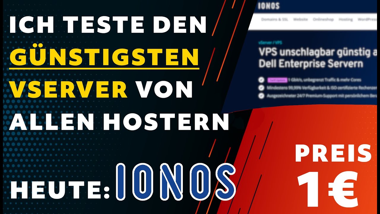 Ich teste den 1 € Server von IONOS - ICH BIN ÜBERWÄLTIGT @ionosdeutschland