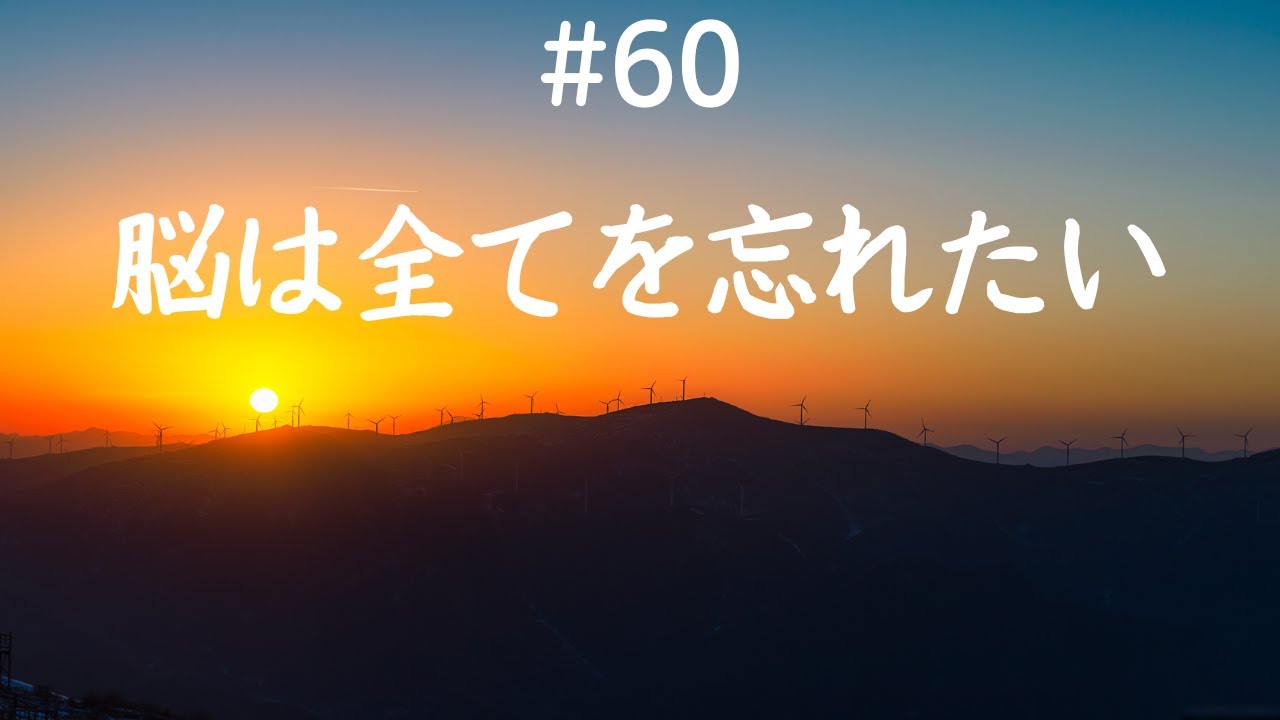 仙人さんデイリーメンター No.060脳は全てを忘れたい