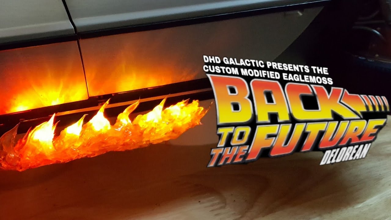 Build the delorean flame trails assembly