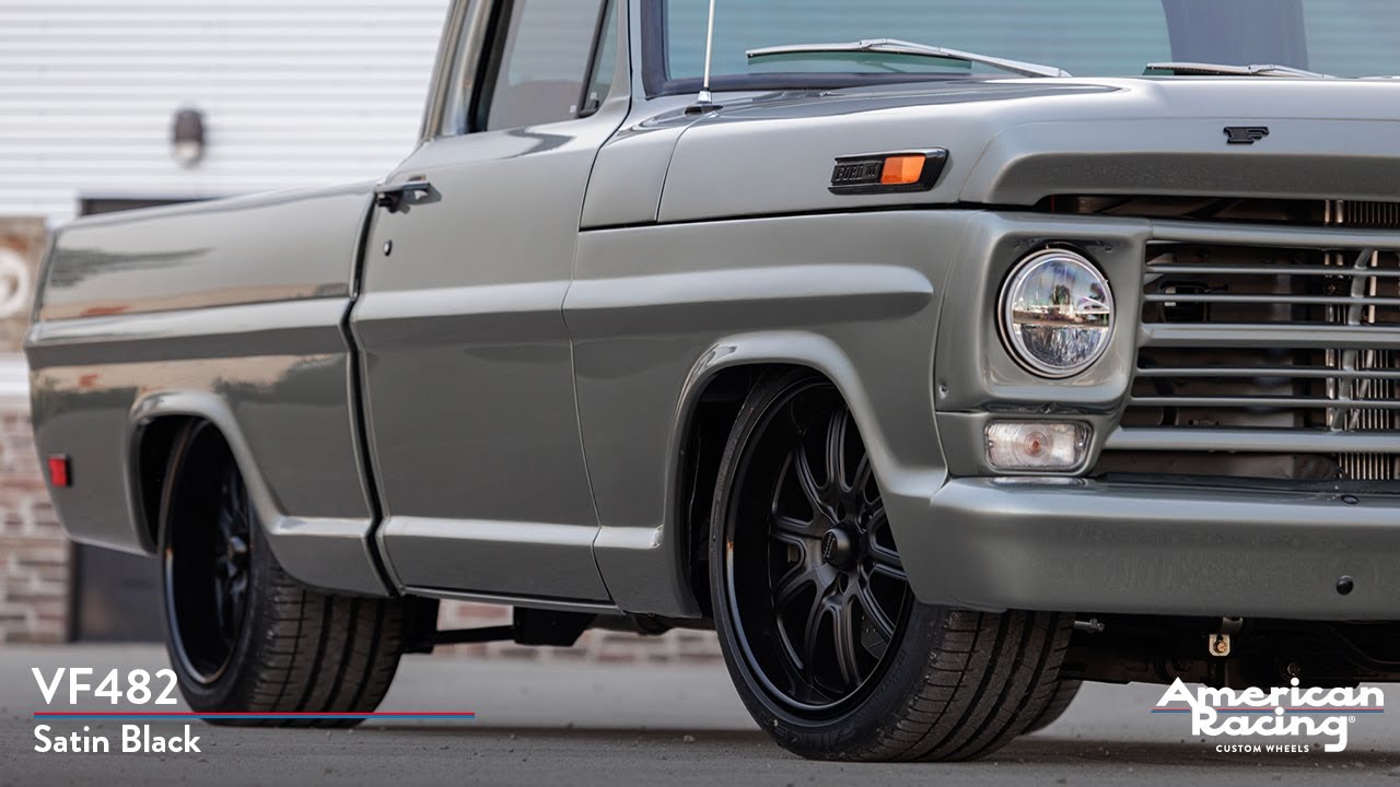 American Racing VF482 | 19x10 // 20x12 | Satin Black | 1968 Ford F100