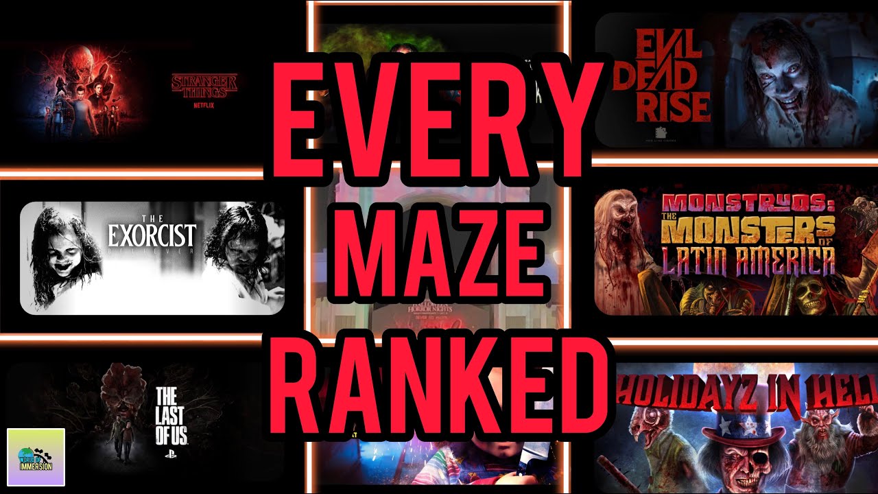 EVERY Maze Ranked at Halloween Horror Nights Hollywood 2023!