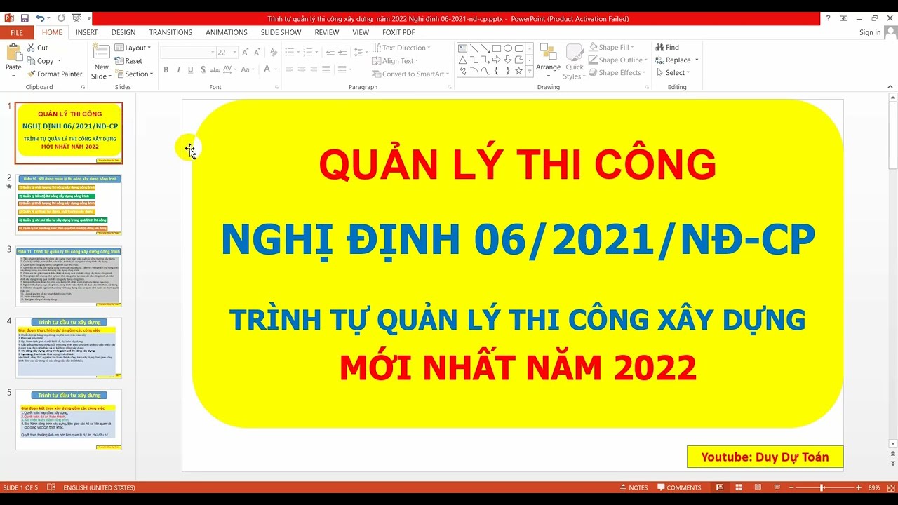 Trình tự Quản lý thi công xây dựng công trình Nghị định 06/2021/NĐ-CP Chính Phủ
