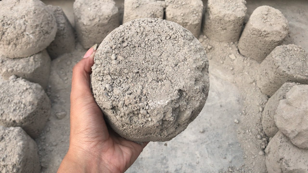 New gritty cement dry floor 🔥crispy crunchy dusty texture 🤩mazydar crumbling video 👌