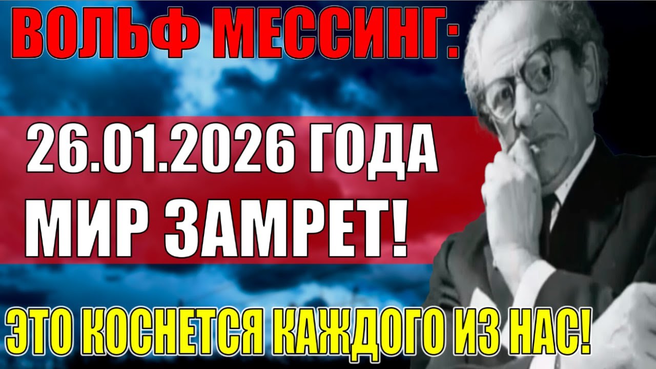26 января 2026 - Точка невозврата! Последнее предсказание Вольфа Мессинга!