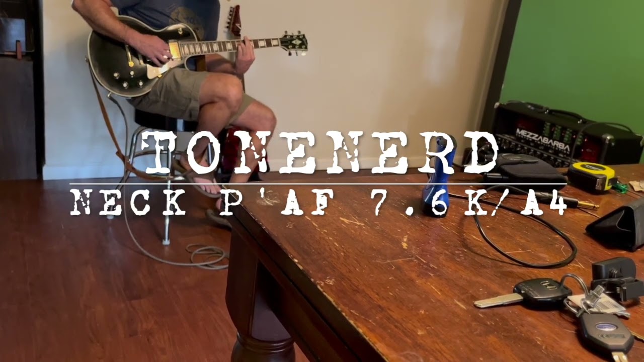 ALNICO 4 Neck P'AF Pickup - 10lb+ Les Paul - Mezzabarba Zero