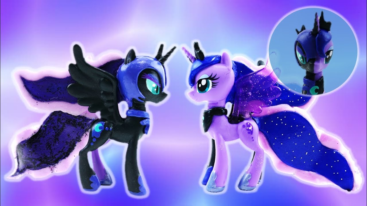 Princess Luna and Nightmare Moon Transformation Split My Little Pony Custom