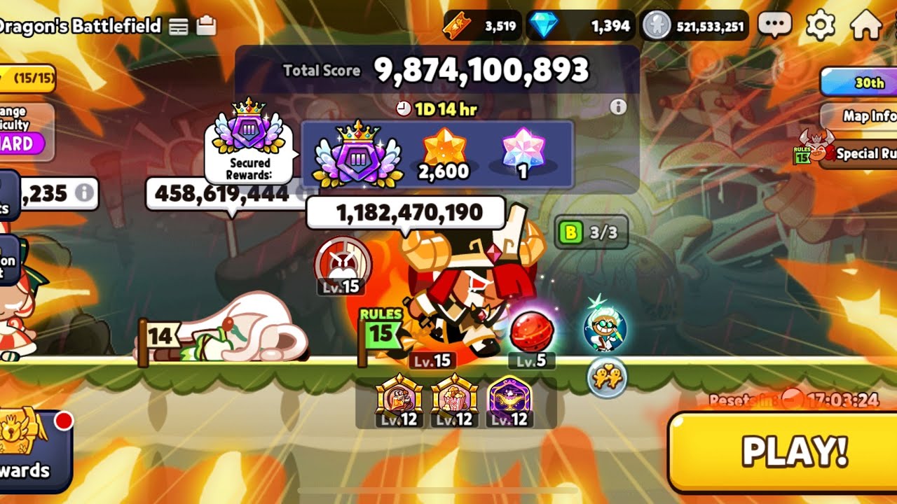 Cookie Run Ovenbreak Dragon's Battlefield Breakout All Epics Combi 9.874B