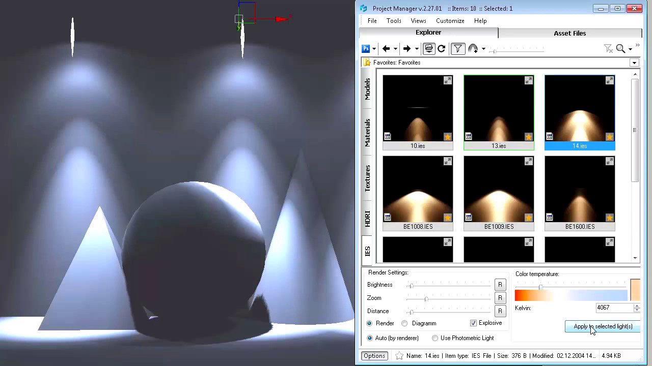 IES photometric - set color temperature