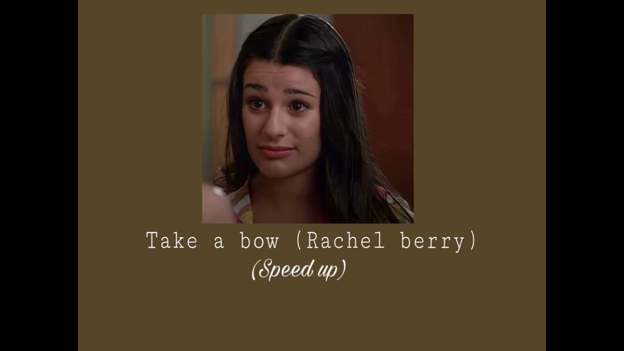Glee Cast Take A Bow Audio ( Speed Up)