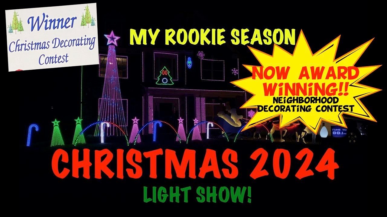 AWARD WINNING!! 2024 Rookie season - Creekwood Festival of Lights Christmas Light Show!!