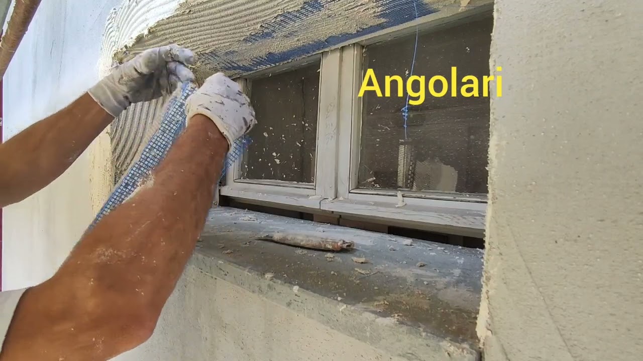 Come posare la rete per rasare e gli angolari