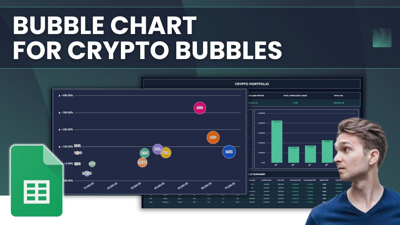See Your Crypto Portfolio Like Never Before! Bubbles Chart for Crypto Bubbles in Google Sheets