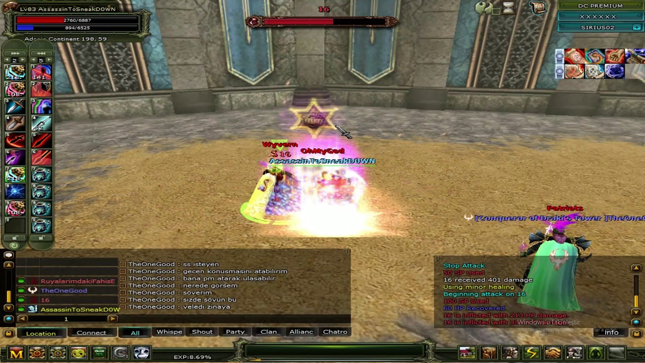 AssassinToSneakD0WN vs 16 Sirius [1v1] - Knight Online  [ 0- 19 ]