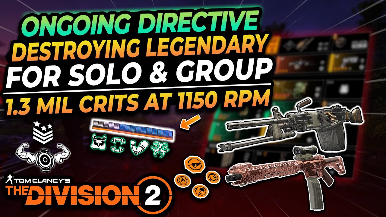 The Division 2 | Ongoing Directive is just TOO STRONG this season! Better than Striker?