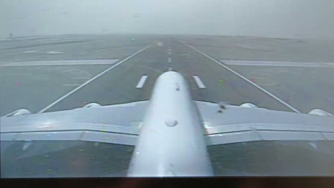 Emirates EK923, Airbus A380-800 taking off from Dubai to Cairo