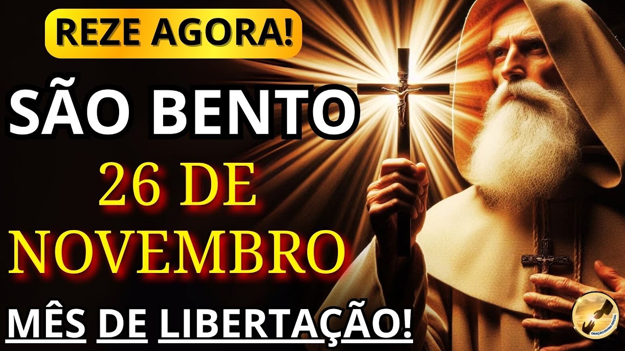 🙏SÃO BENTO🙌QUEBRA MALDIÇÕES do INIMIGO e CURA SUA VIDA! REZE AGORA com SÃO BENTO!