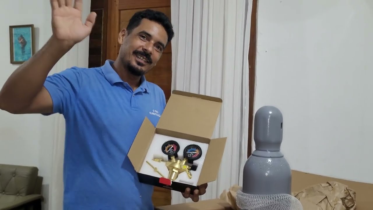 ACHADINHOS DA REFRIGERAÇÃO CILINDRO DE NITROGÊNIO E REGULADOR DE NITROGÊNIO