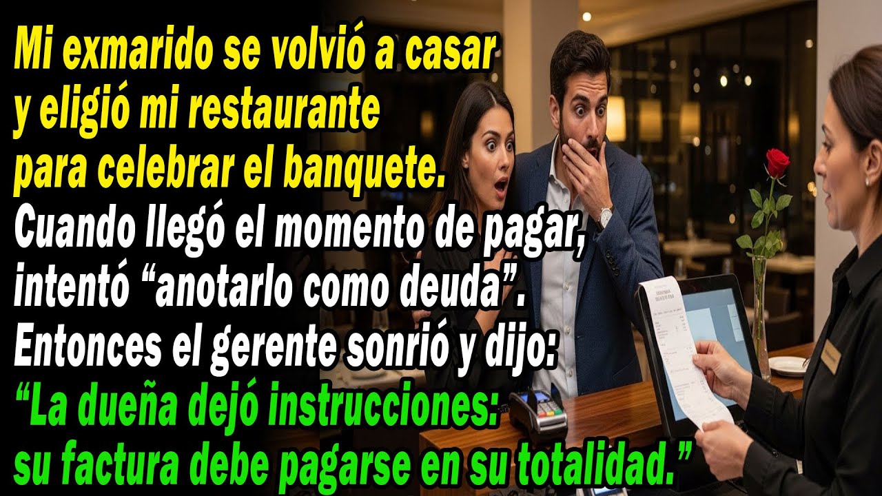 ❤️“Mi ex quiso celebrar su boda en mi restaurante… y cayó en la trampa perfecta”😡