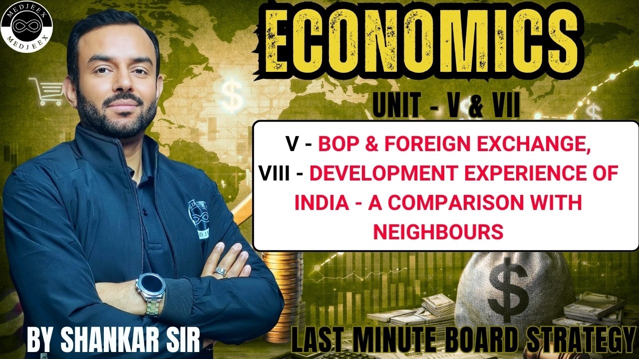 Unit - V & Unit - VIII | Class 12 Economics | CBSE BOARD 2026 | By Shankar Sir