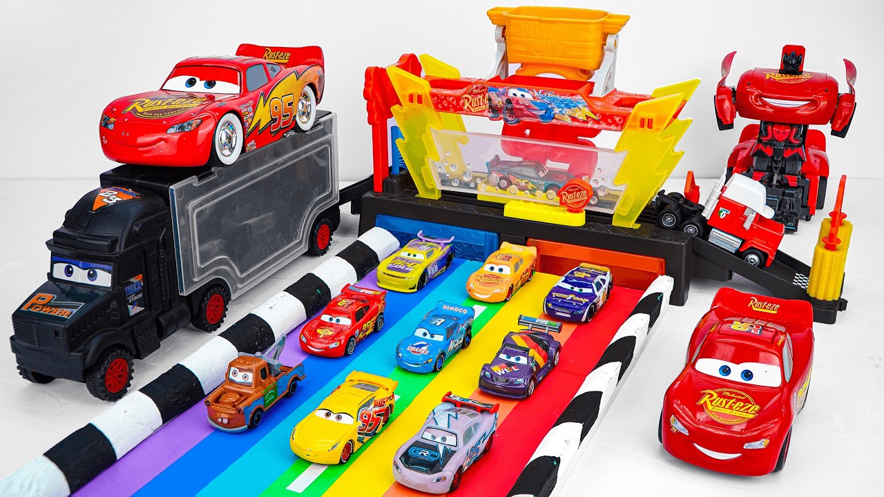 Disney Pixar Cars Unboxing Review | Disney Pixar Cars Color Changers Race Ready Car Wash Playset