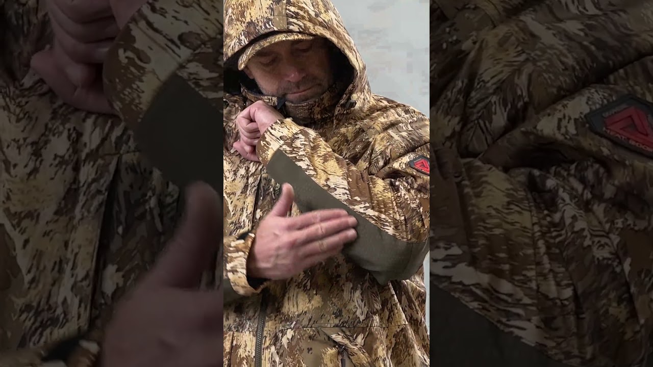 Men's Huron Heat Boost, Heavyweight, Merino Wool, Waterproof, Waterfowl, Hunting Jacket - Obrys Camo