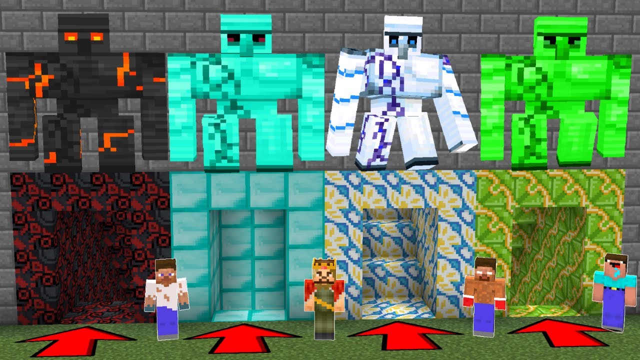 YANLIŞ GOLEM MAĞARASINI SE&Ccedil;ERSEN &Ouml;L&Uuml;RS&Uuml;N! - 😱 - Minecraft