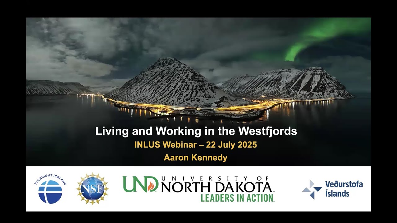 Living and Working in the Westfjords - INLUS Webinar