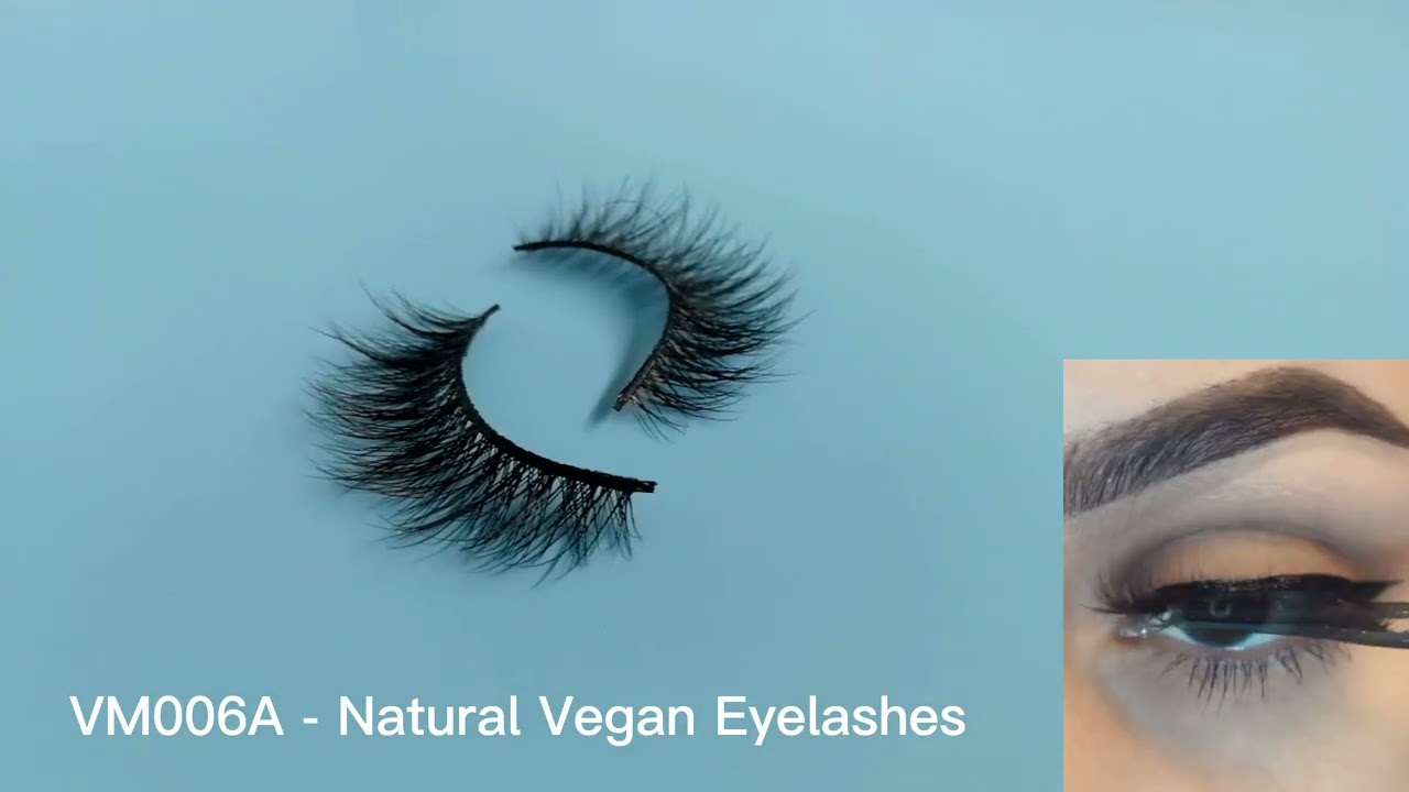 VM006A - Natural Vegan Eyelashes Best Eyelash Supplier | #Shorts
