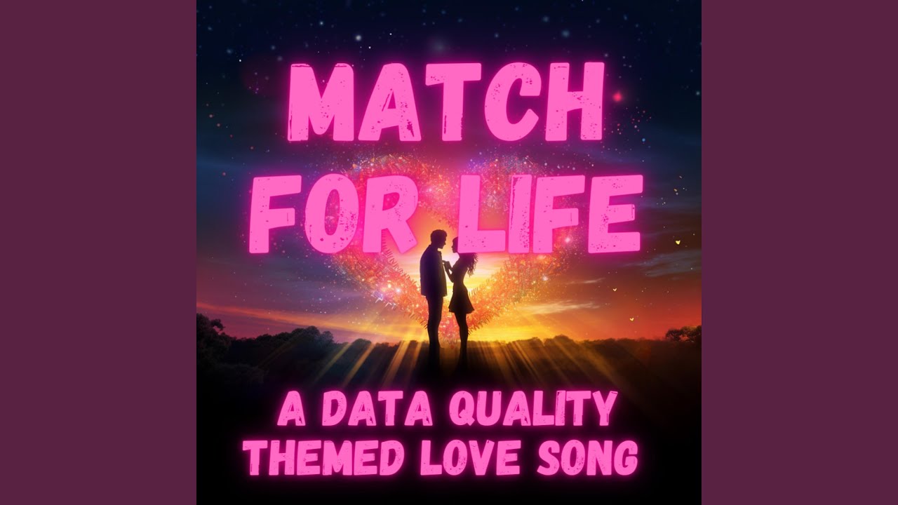 MATCH FOR LIFE (a data quality themed love song)