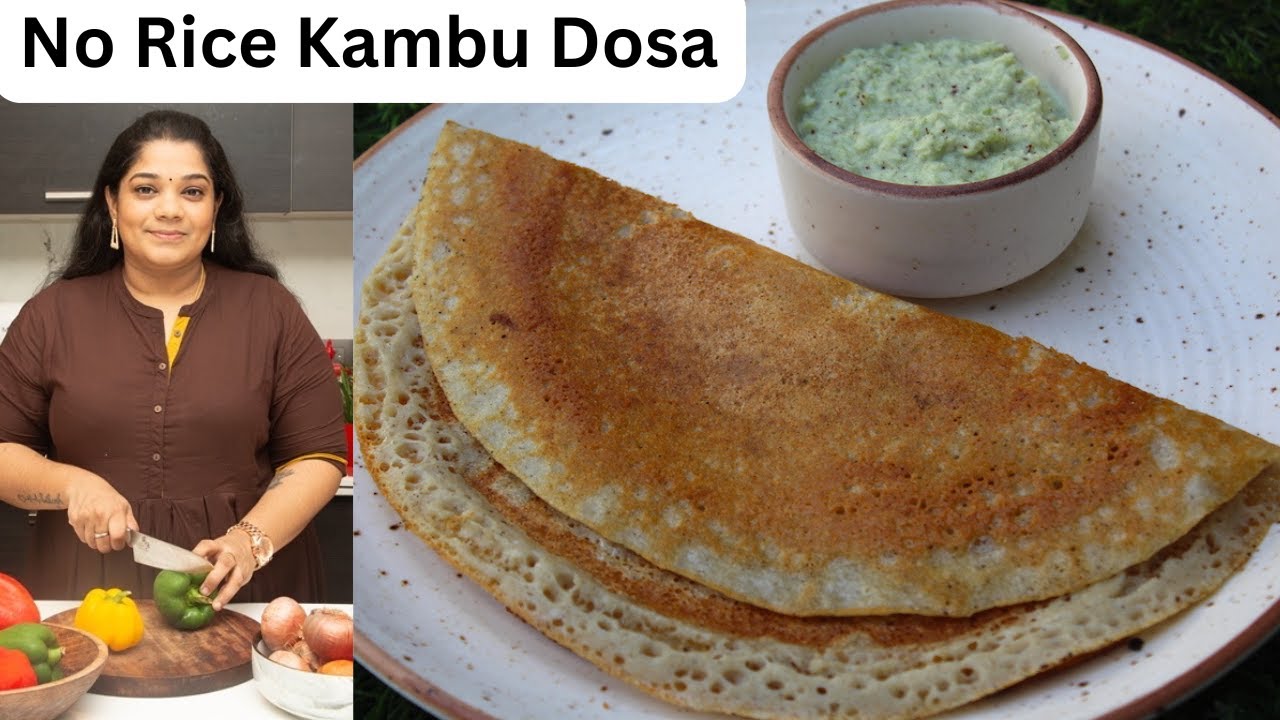 No Rice Kambu Dosa - Bajra Dosa Recipe - Yummy Tummy Aarthi