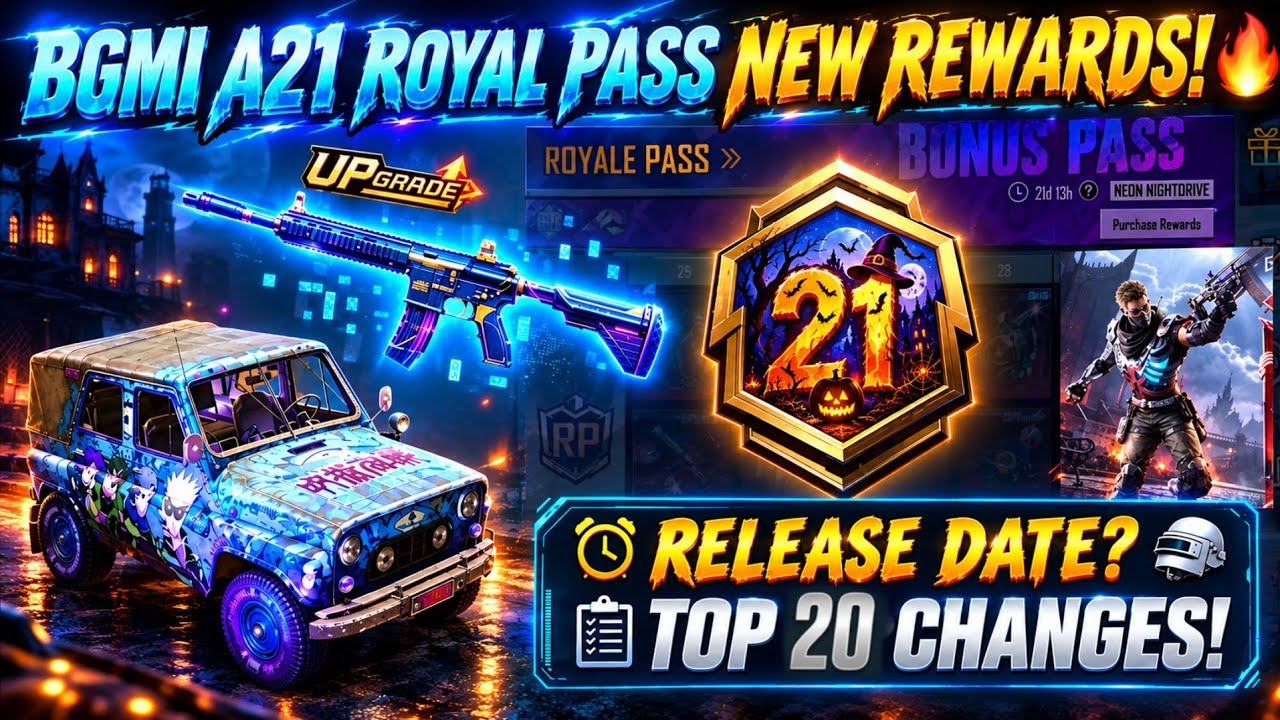 ИЗМЕНЕНИЯ RP 😱 BGMI НОВЫЙ ROYALE PASS A21 😱 ТОП-10 ИЗМЕНЕНИЙ В НОВОМ ROYAL PASS В BGMI | НАГРАДЫ ...