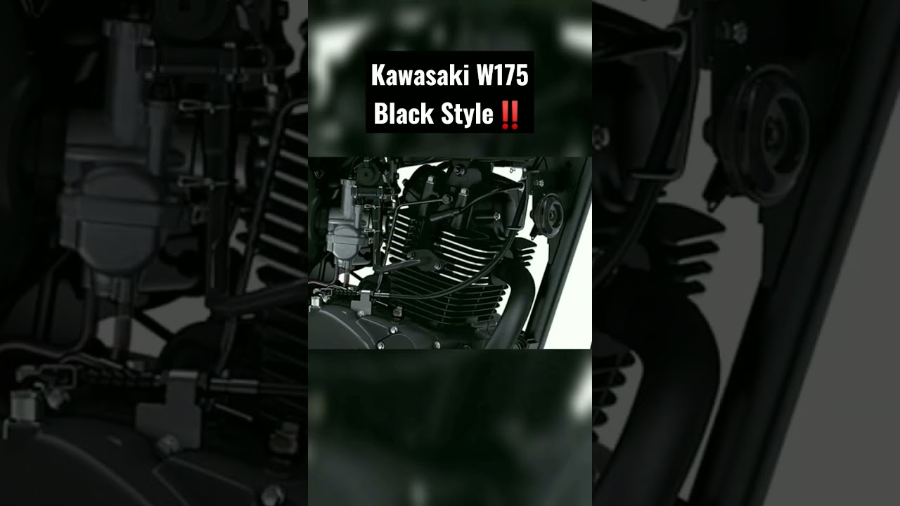 Kawasaki W175 Black Style‼️#shorts #video #new #youtubeshorts #kawasaki #w175