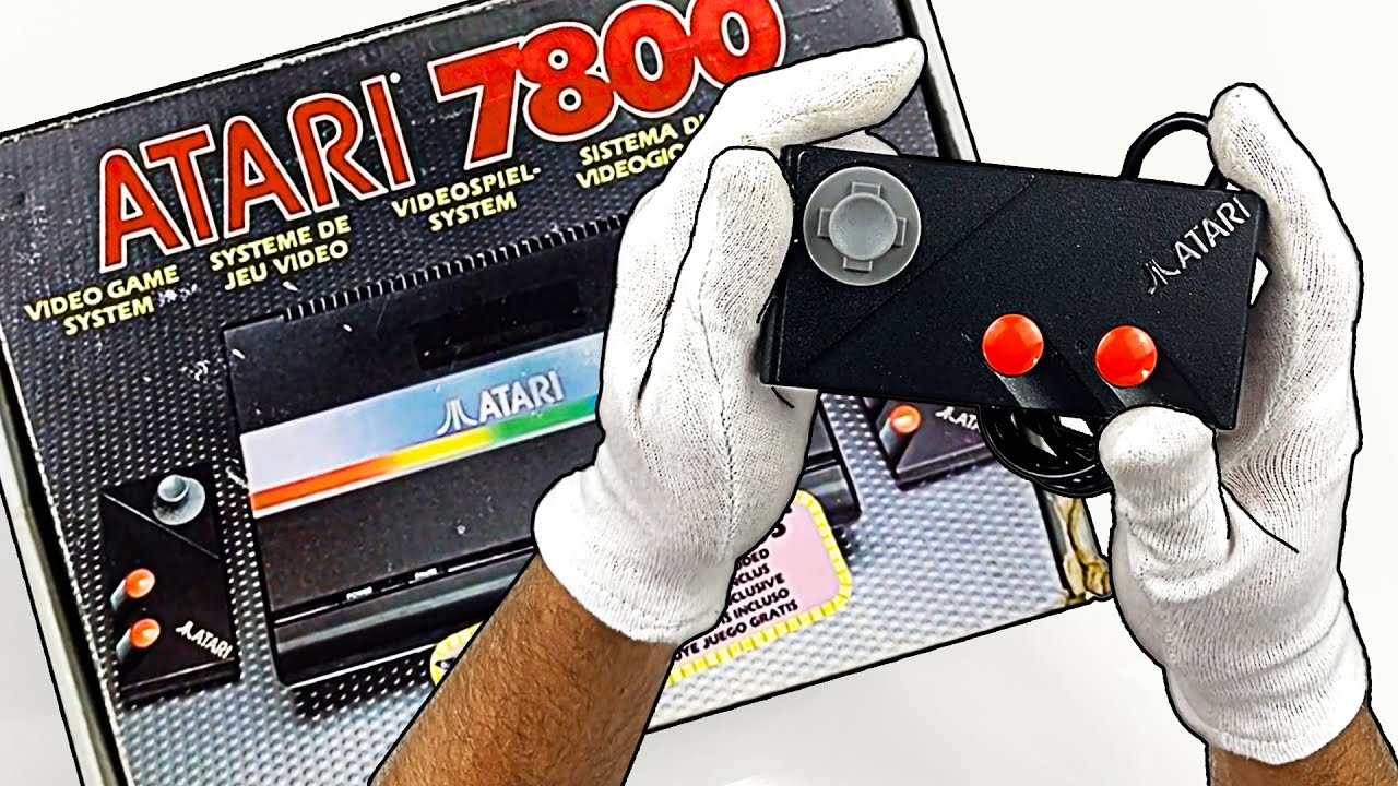 Распаковка Atari 7800 Asmr и игровой процесс, аркадные видеоигры, ностальгия '90