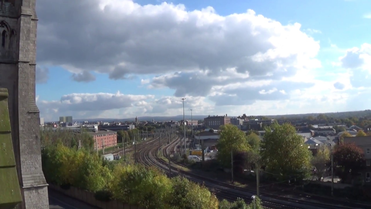 On the Roof of Church of St Walburge, Preston, Lancashire