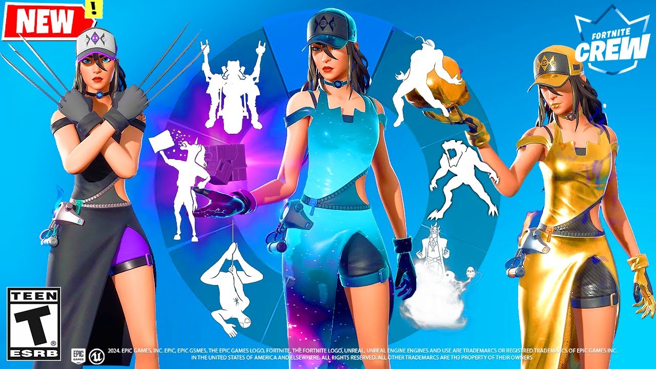 Spirit Hunter Saeko MAY 2024 CREW PACK Fortnite doing All Built-In Emotes and Funny Dances シ