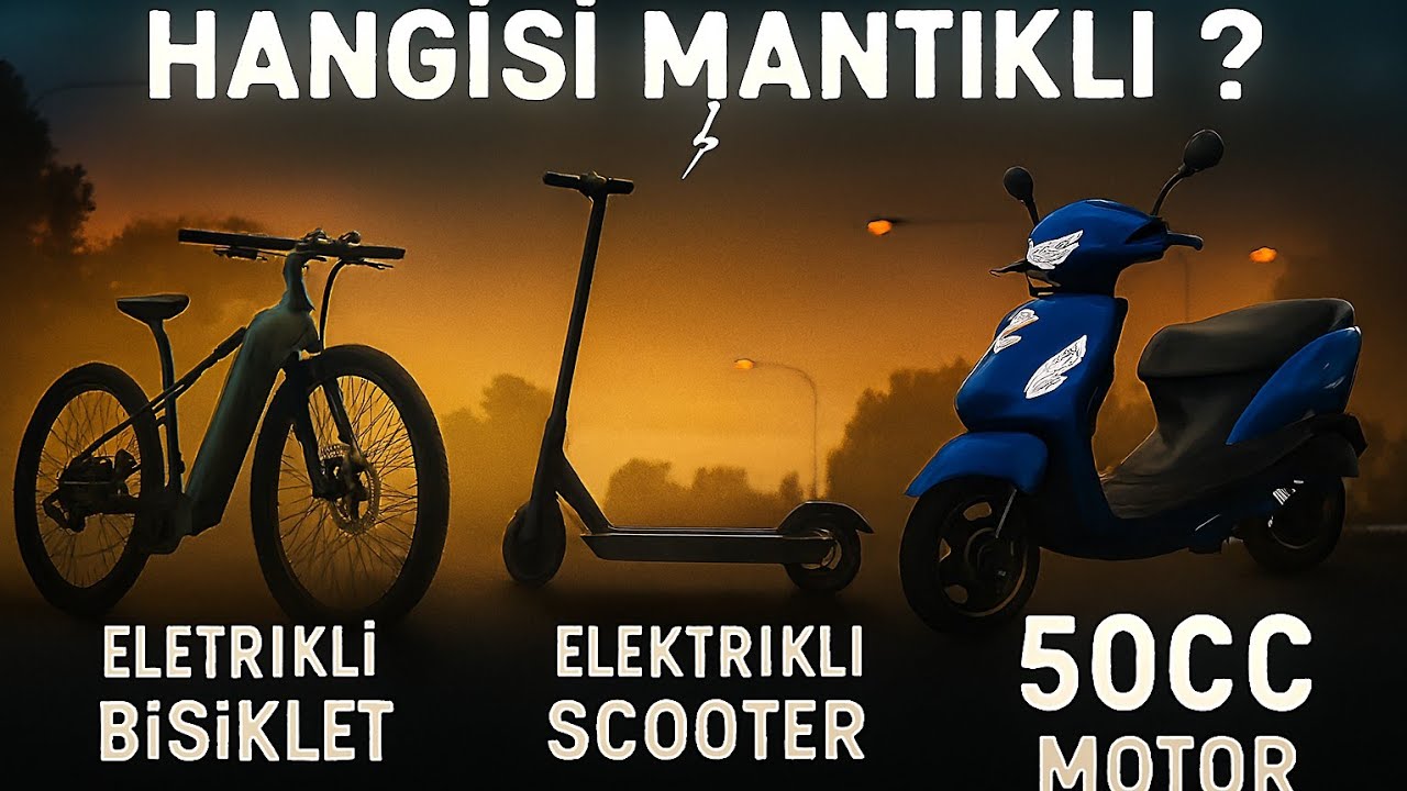 Şehir İçi Ulaşımda Hangisi Daha Mantıklı? Elektrikli Bisiklet mi, Scooter mı, 50 cc Motosiklet mi?