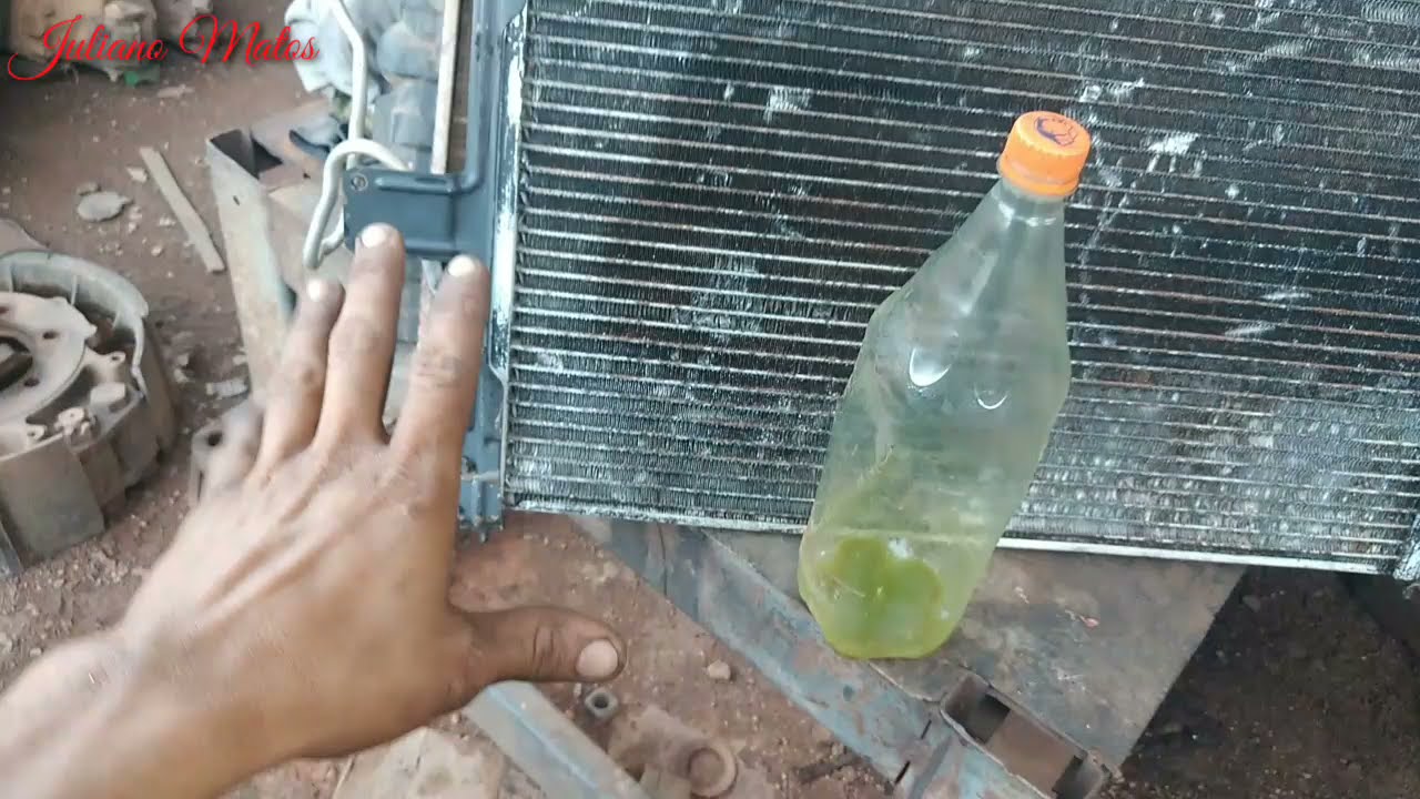 Ar condicionado adaptado em um Monza tubarão