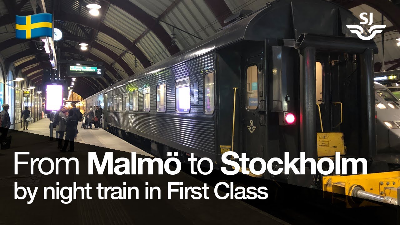 TRAIN TRIP REPORT | SJ Night Train ✨🌘🌃 (1ST CLASS)  | Malmö Central 🇸🇪 - Stockholm Central 🇸🇪