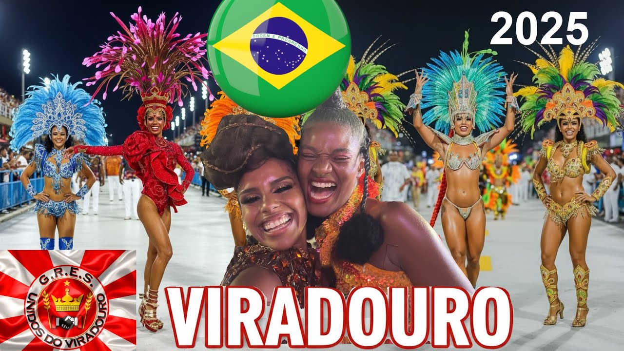 🇧🇷 Best Dancers of Rio de Janeiro Carnaval Brazil , Viradouro 2025 no Desfile das Campeãs
